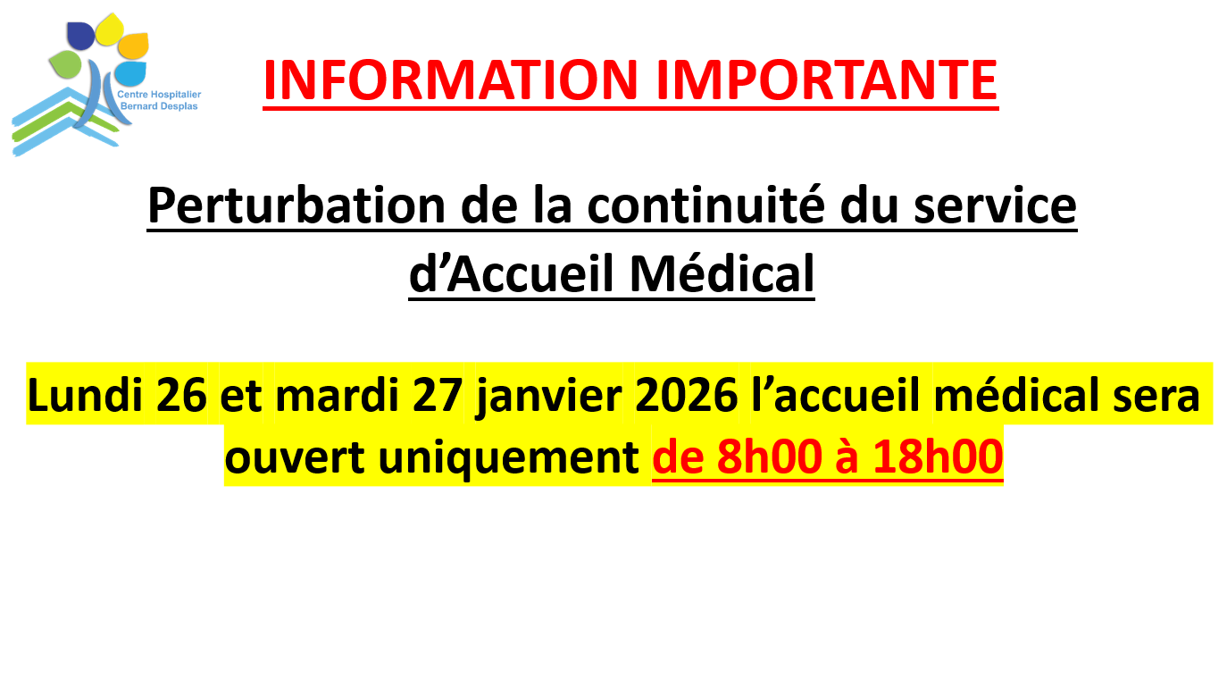Fermeture accueil médical